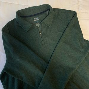 Green Croft & Barrow 1/4 Zip Fleece Pullover - Size XL